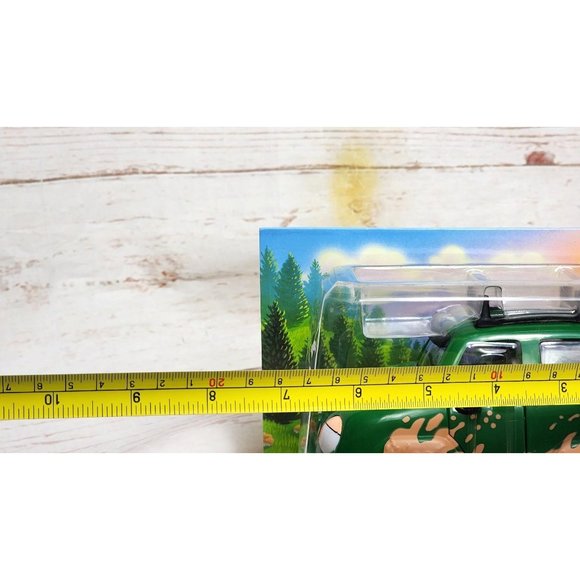 Vintage Chevron Cars Green Toy Car - Working Side View Mirrors, Moving Eyes Gift - Picture 7 of 15